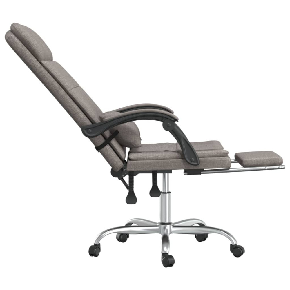 Produktbild för Kontorsstol med massage taupe tyg