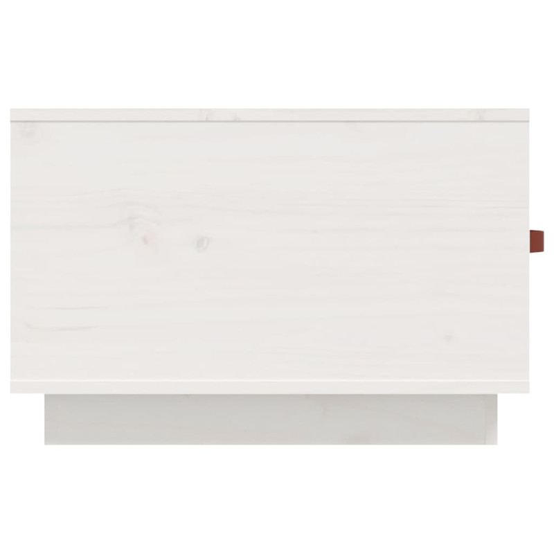 Produktbild för Soffbord vit 60x53x35 cm massiv furu
