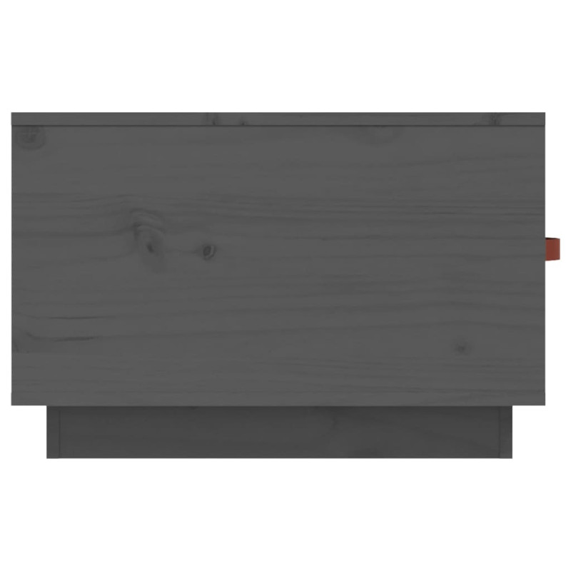 Produktbild för Soffbord grå 60x53x35 cm massiv furu