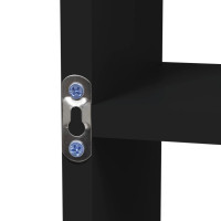 Miniatyr av produktbild för Flytande vägghylla med 8 fack svart