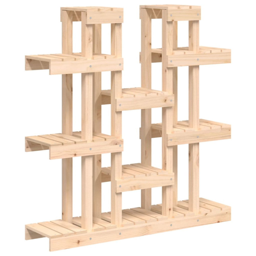 Produktbild för Växtställ 104,5x25x109,5 cm massiv furu