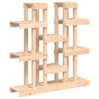 Produktbild för Växtställ 104,5x25x109,5 cm massiv furu
