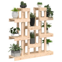 Produktbild för Växtställ 104,5x25x109,5 cm massiv furu