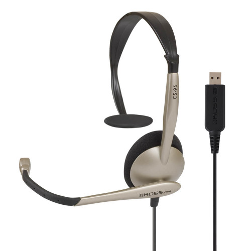 KOSS Headset CS95 Mono On-Ear Mic USB Champaign