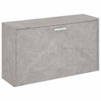 Produktbild för Skobänk betonggrå 80x24x45 cm konstruerat trä