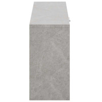 Produktbild för Skobänk betonggrå 80x24x45 cm konstruerat trä