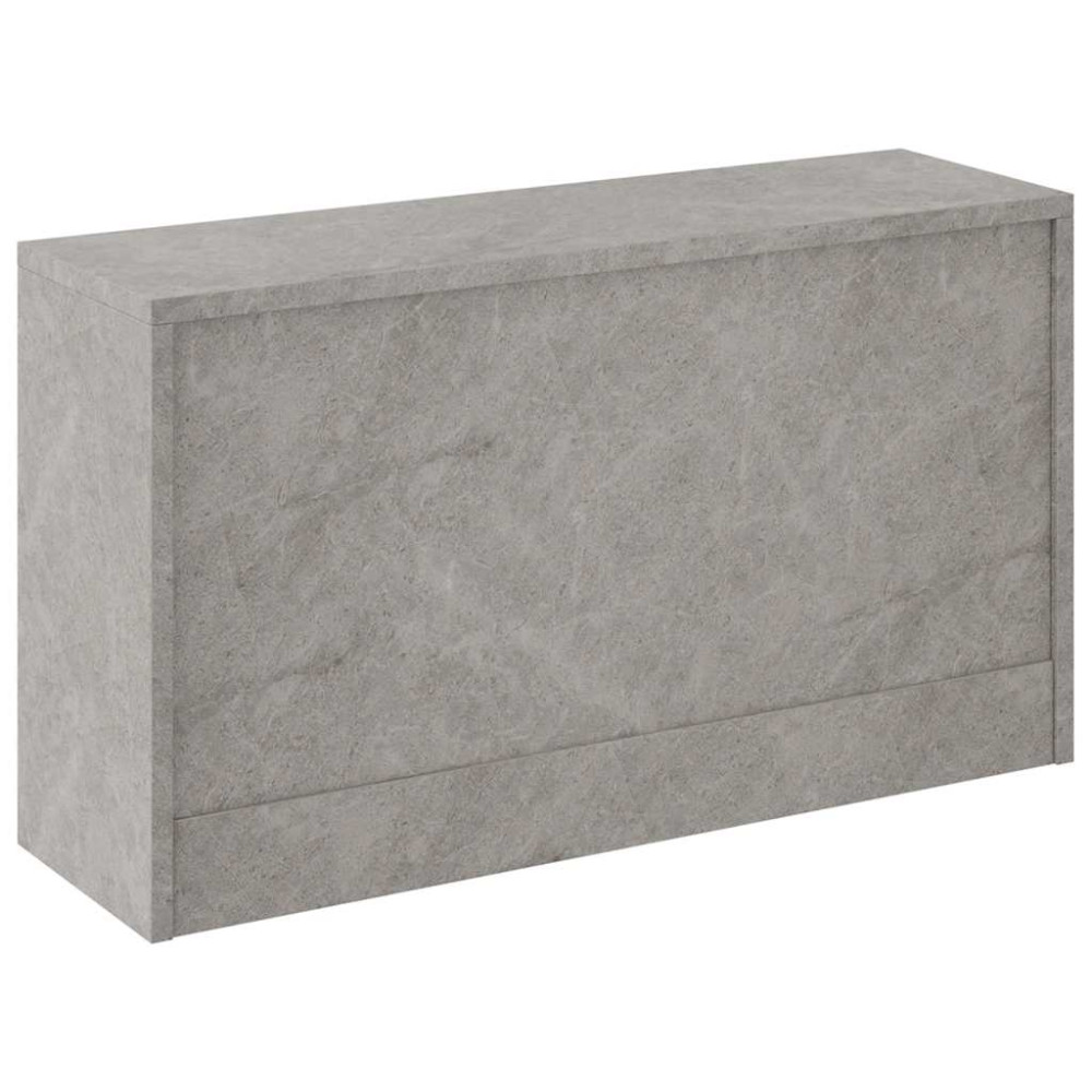 Produktbild för Skobänk betonggrå 80x24x45 cm konstruerat trä