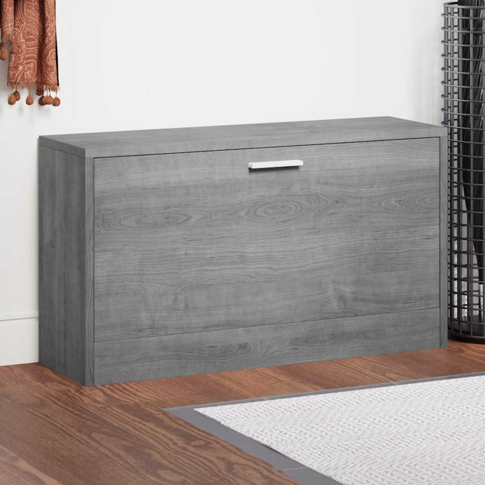 Produktbild för Skobänk grå sonoma 80x24x45 cm konstruerat trä