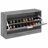 Produktbild för Skobänk grå sonoma 80x24x45 cm konstruerat trä