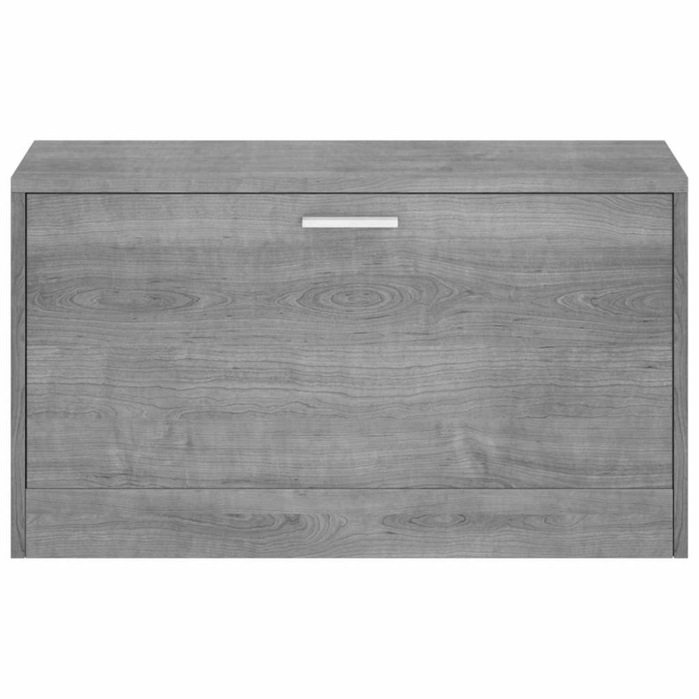 Produktbild för Skobänk grå sonoma 80x24x45 cm konstruerat trä