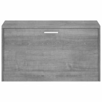Produktbild för Skobänk grå sonoma 80x24x45 cm konstruerat trä