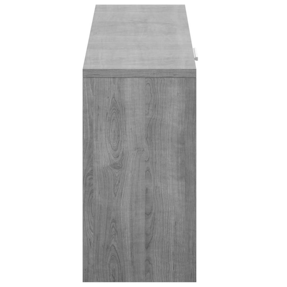 Produktbild för Skobänk grå sonoma 80x24x45 cm konstruerat trä