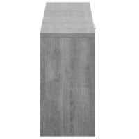 Produktbild för Skobänk grå sonoma 80x24x45 cm konstruerat trä