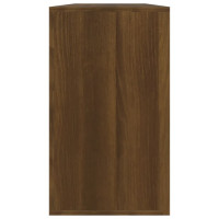 Produktbild för Skobänk brun ek 80x24x45 cm konstruerat trä