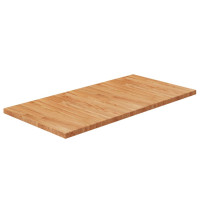 Produktbild för Bänkskiva badrum ljusbrun 100x50x2,5cm behandlat massivt trä