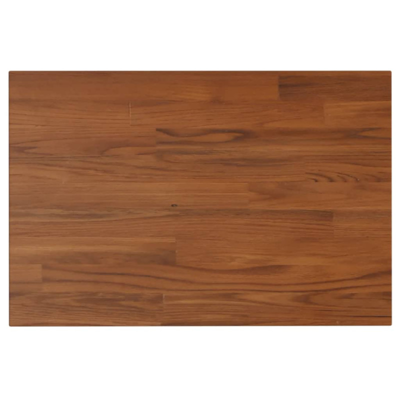 Produktbild för Bänkskiva för badrum mörkbrun 60x40x2,5cm behandlat massivt trä