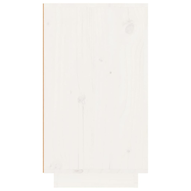 Produktbild för Vinskåp vit 23x34x61 cm massiv furu