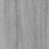 Produktbild för Flytande vägghylla med 8 fack grå sonoma