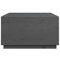 Miniatyr av produktbild för Soffbord grå 80x80x45 cm massiv furu