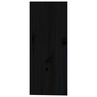 Miniatyr av produktbild för Vinskåp svart 62x25x62 cm massiv furu