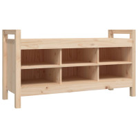 Produktbild för Skobänk 110x40x60 cm massiv furu