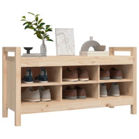 Produktbild för Skobänk 110x40x60 cm massiv furu