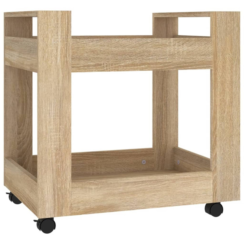 Produktbild för Skrivbordsvagn sonoma-ek 60x45x60 cm konstruerat trä
