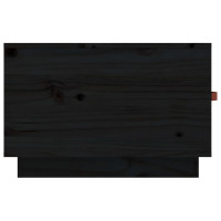 Produktbild för Soffbord svart 60x53x35 cm massiv furu