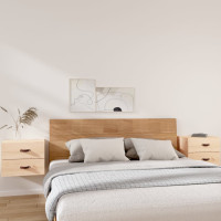 Produktbild för Väggmonterade sängbord 2 st 50x36x40 cm