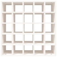 Produktbild för Vinskåp vit 56x25x56 cm massivt trä furu