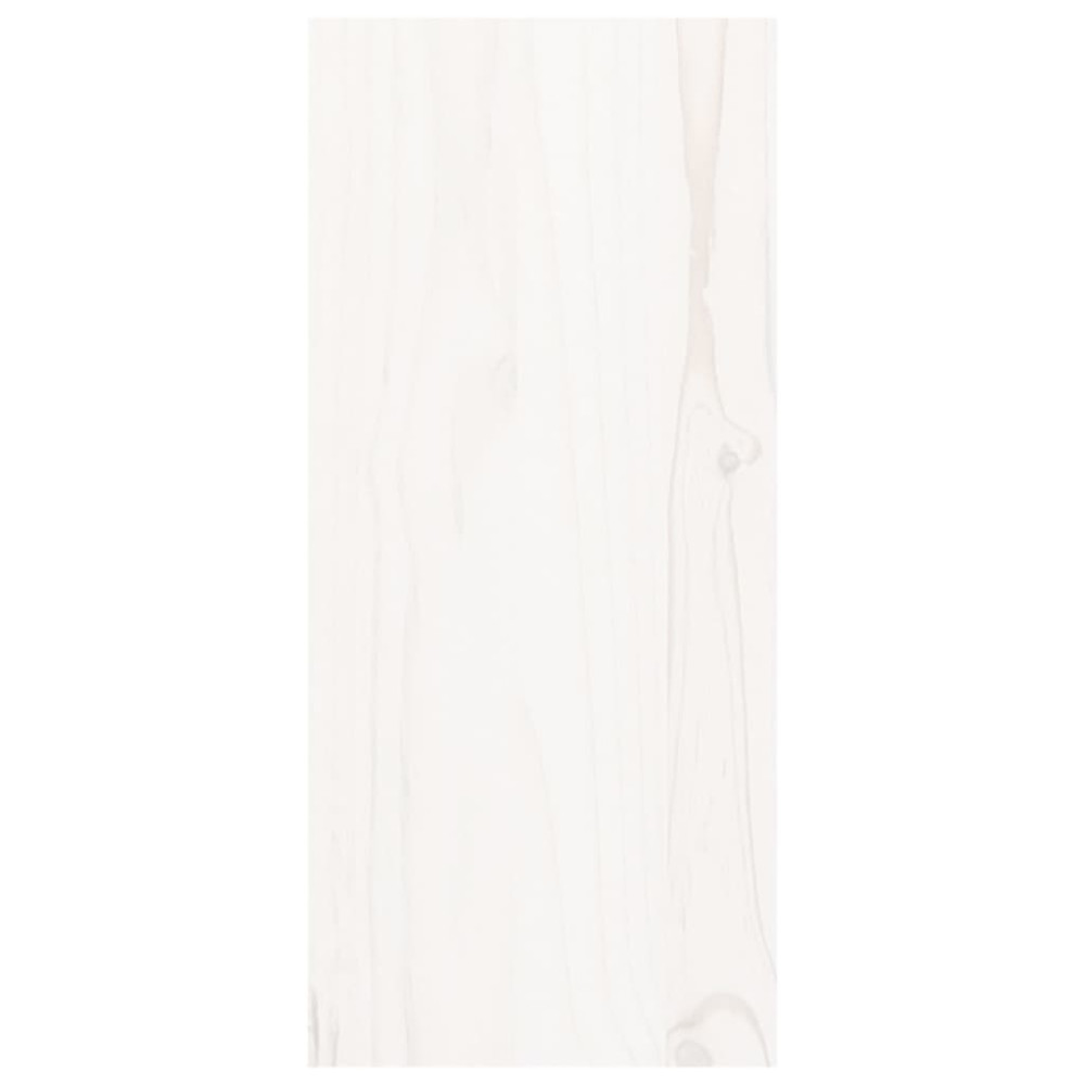 Produktbild för Vinskåp vit 56x25x56 cm massivt trä furu