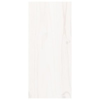 Produktbild för Vinskåp vit 56x25x56 cm massivt trä furu