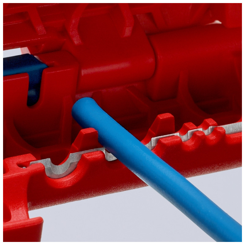 Produktbild för Knipex ErgoStrip kabelskalare Blå, Röd