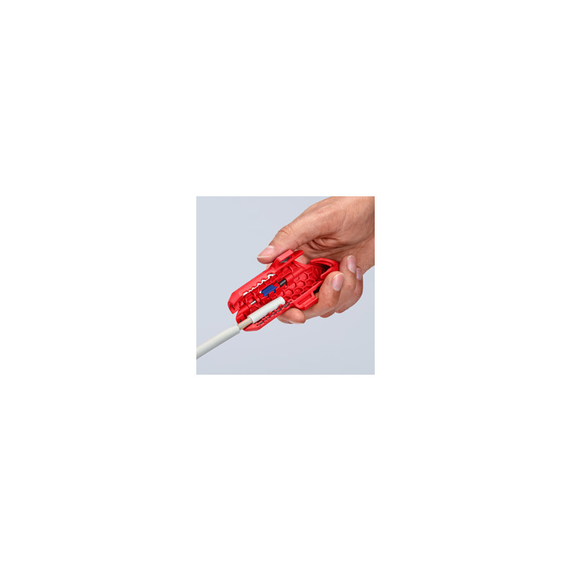 Produktbild för Knipex ErgoStrip kabelskalare Blå, Röd
