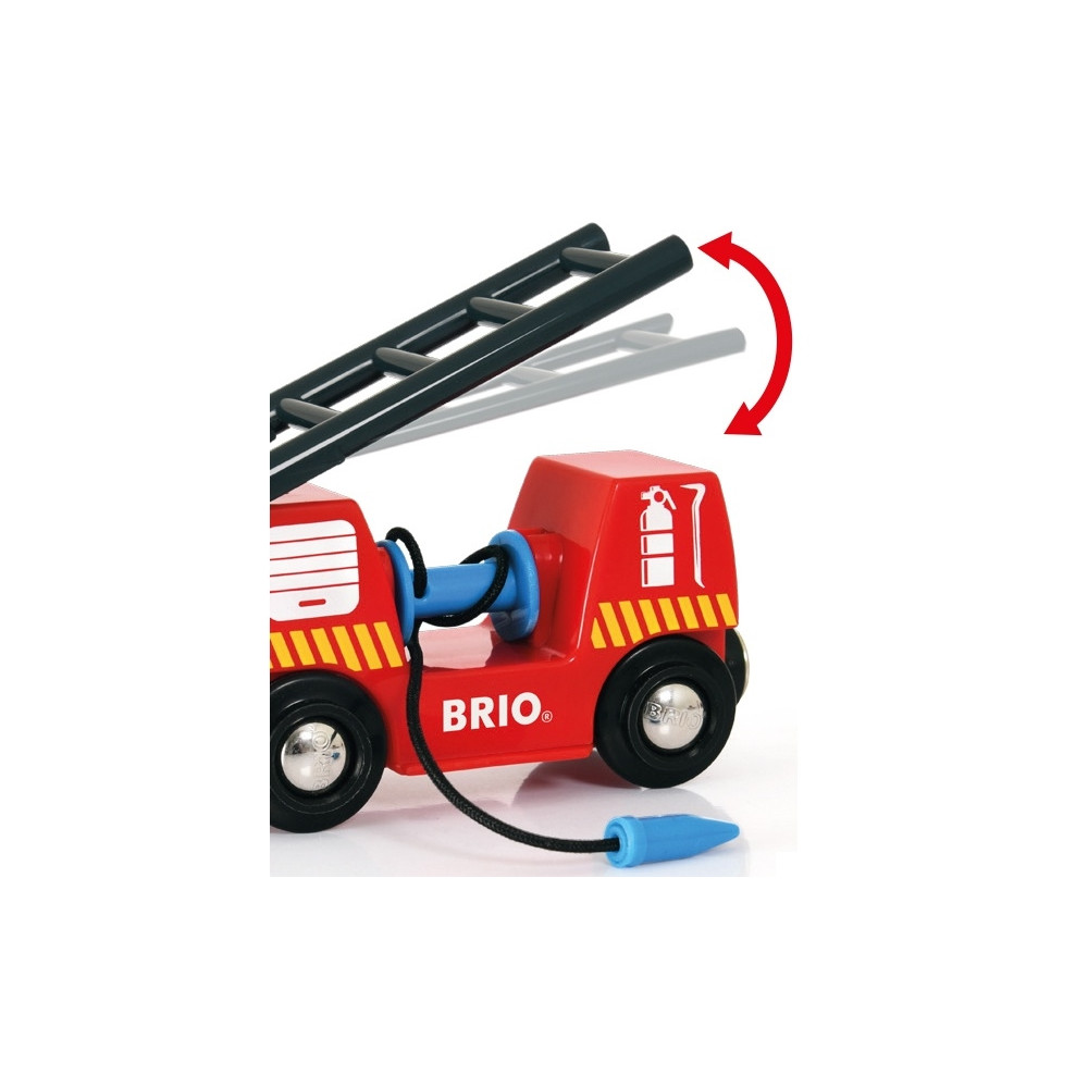 Produktbild för BRIO World - Räddningståg med brandsläckning