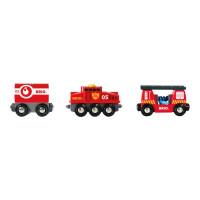 Produktbild för BRIO World - Räddningståg med brandsläckning