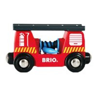 Produktbild för BRIO World - Räddningståg med brandsläckning