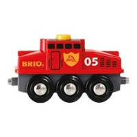 Produktbild för BRIO World - Räddningståg med brandsläckning