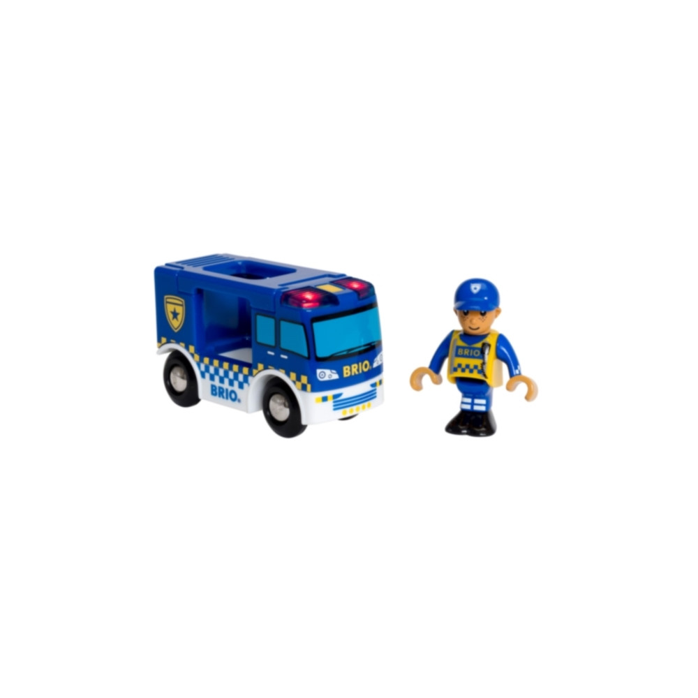 Produktbild för BRIO World - Polisbuss