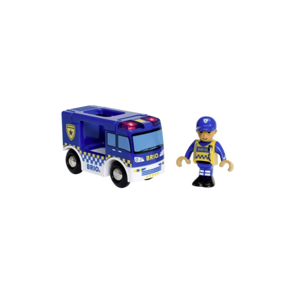 Produktbild för BRIO World - Polisbuss