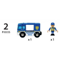 Produktbild för BRIO World - Polisbuss
