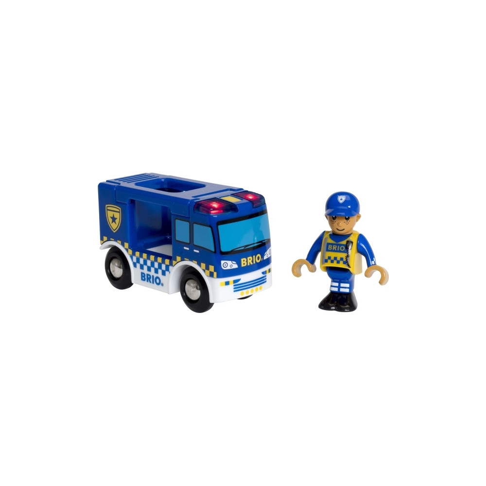 Produktbild för BRIO World - Polisbuss