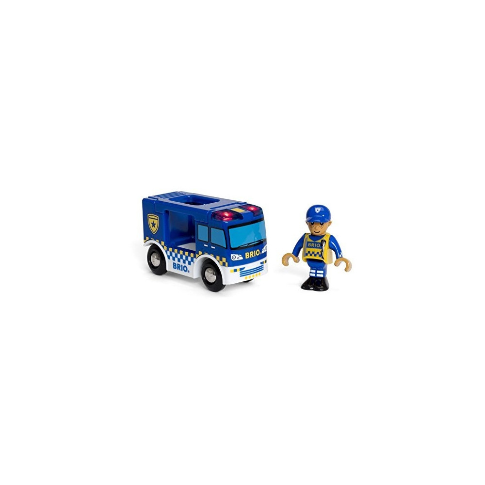 Produktbild för BRIO World - Polisbuss