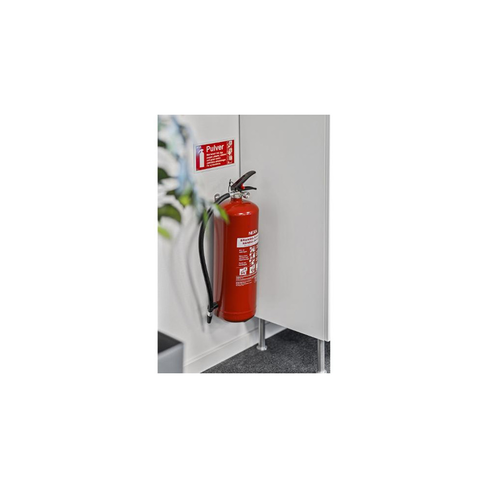 Produktbild för Skylt NEXA brandsläckare pulver 10x20cm