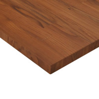 Produktbild för Bänkskiva badrum mörkbrun 100x50x2,5cm behandlat massivt trä