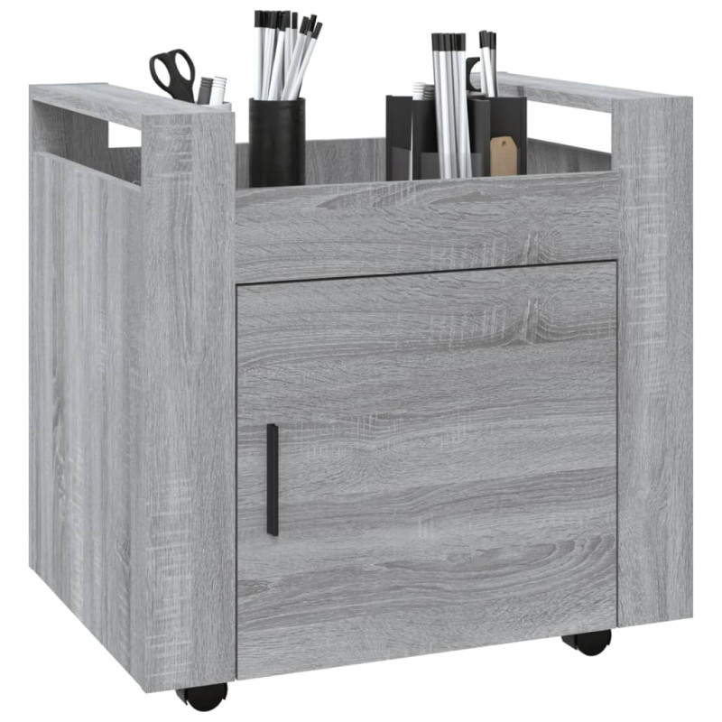 Produktbild för Skrivbord grå sonoma 60x45x60 cm konstruerat trä