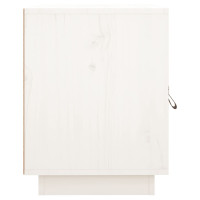 Produktbild för Sängbord 2 st vit 40x34x45 cm massivt furuträ