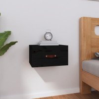 Produktbild för Väggmonterade sängbord svart 40x29,5x22 cm
