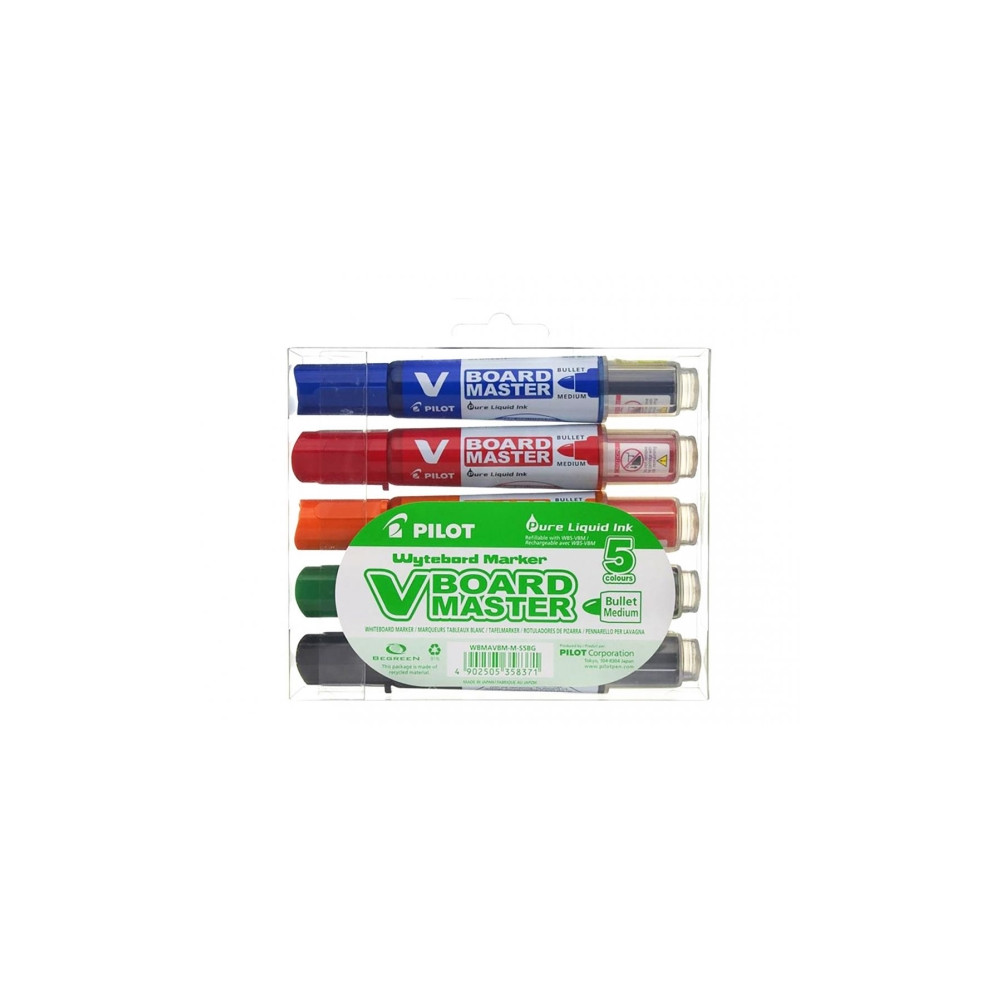 Produktbild för Whiteboardpenna Pilot BeGreen påfyllningsbar, assorterade fä...