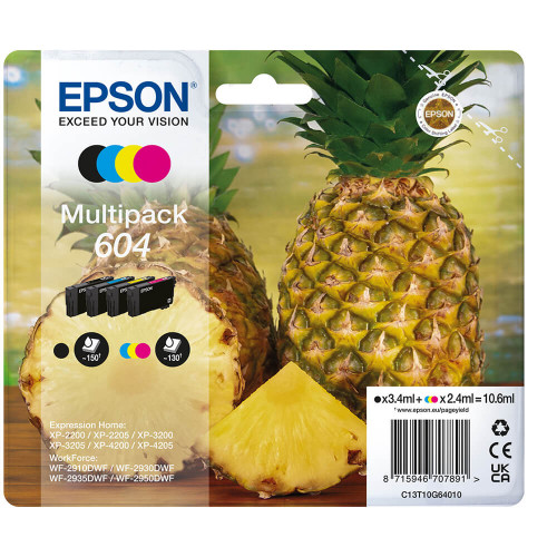 EPSON Ink C13T10G64010 604 Multipack Pineapple